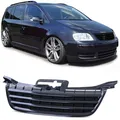 Kühlergrill Frontgrill Schwarz ohne Emblem für VW Touran 1T 03-06 Caddy III 04-