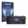 Savvies 6 Stück Schutzfolie für DJI Osmo Action 5 Pro (case-friendly) Displayschutz-Folie Ultra-Transparent