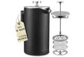 SILBERTHAL French Press Kanne, 1l Kaffeekanne, doppelwandig isoliert, 1 Liter