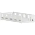 Kids Collective Bodenbett, Weiß, Holz, 80x160 cm, Kinder- & Jugendzimmer, Kindermöbel, Kinderbetten, Kindereinzelbetten