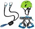 Klettersteigset Salewa mit Premium Attac Bremse+Evo Klettersteiggurt+Toxo 3.0 Klettersteighelm
