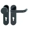 Hoppe FH-Wechselgarnitur Kurzschild PZ E72 VK9 Paris FS-K58/353K/138 schwarz