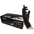 Nitras Medical Einweghandschuhe 8220 Black Skorpion latex schwarz (Packung, 100-St., VPE= 1x Box je 100 Stk) extra griffig/für Lebensmittelkontakt schwarz 10-XL