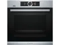 Bosch HRG6769S6 Serie 8 Smarter Einbau-Backofen mit Dampfunterstützung, 60 x 60 cm, Made in Germany, Pyrolyse Selbstreinigung, Bosch Assist Backeinstellung auf Knopfdruck, PerfectBake Backsensor