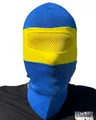 Sturmhaube in Blau Gelb mit Netz vor Augen für Absolute Anonymität I Ultras Hooligans