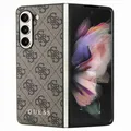GUESS Samsung Galaxy Z Fold5 Schutzhülle Case 4G Charms Collection Braun
