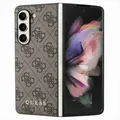 Guess Samsung Galaxy Z Fold5 Schutzhülle Case 4G Charms Collection Braun