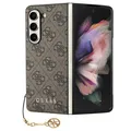 Guess Hülle für Samsung Galaxy F946 Z Fold5 Braun hardcase 4G Charms Collection