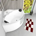 Pool Badewanne Eckwanne Wanne S60-EH 140x140cm mit Tür Walk-in-Pool