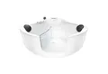 AcquaVapore Badewanne AcquaVapore Pool Badewanne Eckwanne Wanne S60-ALL 140x140cm mit Tür, (1-tlg), mit Ablaufgarnitur