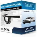 Für Citroen Berlingo 11.2011-05.2018 G.D.W. Anhängerkupplung starr neu