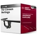 Für Citroen Berlingo Typ B9 (G.D.W.) Anhängerkupplung starr neu