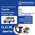 Für TOYOTA Proace City Verso BKY 10.2019-jetzt AHK starr +13pol spez E-Satz TOP