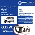 Für OPEL Combo Typ K9 06.2018-jetzt AHK starr +7pol spezifisch E-Satz