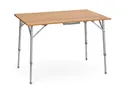 BERGER leicht Klapptisch │ Campingtisch Bambus Klappbar Gartentisch Holz │ höhenverstellbar 100x72 cm Outdoor Garten Balkon Klapptisch Falttisch Campingtisch klappbar aus Holz
