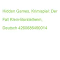 Hidden Games, Krimispiel: Der Fall Klein-Borstelheim, Deutsch 4260686490014