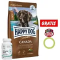 Happy Dog Supreme Sensible Canada 11kg & LAB-V Immuno Hard 45 Kapseln + Ring für Hunde 9,5cm GRATIS!
