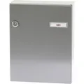 Renz - Tür-durchwurfbriefkasten Serie 17, 260 X 330 X 100 Mm, Stahl Ral 9007
