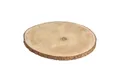 VOSSBACH Rindenscheiben Baumscheibe Zum Basteln Holzscheibe Scheibe, (1-tlg), Rund mit Rinde Ø 35 cm Paulownia Holz Naturbelassen