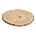 Baumscheibe Zum Basteln Rund mit Rinde Ø 35 cm Paulownia Holz Holzscheibe