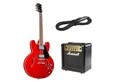 J & D E-Gitarre, E-Gitarren, E-Gitarren-Sets, SH-1 II RD + MG 10 - E-Gitarren Anfänger Set