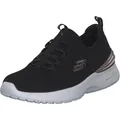 Skechers Damen Skech-air Dynamight Perfect Steps Sneaker, Black Knit Rose Gold Trim, 40 EU
