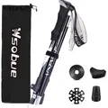 Wanderstöcke Trekkingstöcke Faltbar Verstellbar Nordic Walking Aluminium