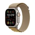 Apple Watch Ultra 2 Titanium (Cellular) 49mm Titaniumgehäuse natur, Alpine Loop Armband mandel (M) MX4F3FD/A