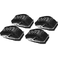 Eufab Fahrradträger-Spanngurte 4er-Set (Schwarz) (12027)
