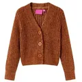 Kinder-Strickjacke Cognac 128