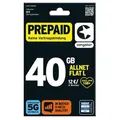 congstar Prepaid Allnet L mit doppeltem Startguthaben: 40 GB Datenvolumen & Flatrate für Telefonie und SMS, 5G-Speed, EU-Roaming