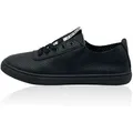 Nowaland Damen Ledersneaker aus besonders weichem Echtleder Sneaker Besonders weiches Echtleder und atmungsaktive Lochung schwarz 38 EU