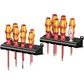 Wera Kraftform Big Pack 100 VDE Schraubendreher-Set 14teilig Schlitz, Kreuzschlitz Phillips, TORX, Kreuzschlitz Pozidriv