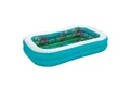 Bestway Planschbecken 3D Abenteuer, (Packung, Inkl. 2x 3D-Taucherbrillen, Spielkristalle), 262 x 175 x 51 cm