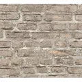 living walls Vliestapete Neue Bude 2.0, leicht strukturiert, Motiv, Steinoptik, gemustert, Landhaus Tapete Stein Tapeten Wohnzimmer Schlafzimmer Küche Flur Optik braun|grau