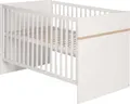 roba Kombi-Kinderbett 'Pia', 70x140cm, Babybett, weiß, höhenverstellbar, 3 Schlupfsprossen, umbaubar