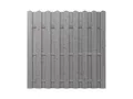 Woodtex Sichtschutzzaun Gartenzaun Bretterzaun Kiefer holz vorlasiert steingrau|180x180x3,5cm|Lamellenabmessung 120x21mm|ideal für Garten und Terrassen