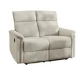 luma-home 2-Sitzer 15505, Sofa mit halbautomatischer Relaxfunktion B127/T93/H100 cm, 2-Sitzer, Federkern, Wellenunterfederung, Bezug Cord Beige