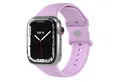 EAZY CASE Uhrenarmband Silicon Armband iWatch 9 8 7 6 5 4 3 2 1 SE Ultra, Knopfverschluss Wechselband Apple Watch 38 mm 40 mm 41 mm Lila