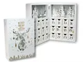 Holz Adventskalender Buch mit 24 Boxen - 30 cm - Weihnachtskalender zum befüllen