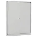 BISLEY Schiebetürenschrank ECO, SD12173S645 lichtgrau 3 Fachböden 120,0 x 43,0 x 163,7 cm