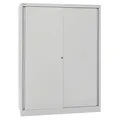 BISLEY Schiebetürenschrank ECO, SD12173S645 lichtgrau 3 Fachböden 120,0 x 43,0 x 163,7 cm