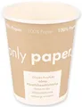 NATURE Star Hartpapier-Kaffeebecher "Only Paper" 0,1 l braun 50 Stück