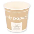 NATURE Star Einweg-Kaffeebecher Only Paper braun, weiß 100 ml, 50 St.