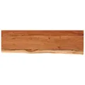 vidaXL Tischplatte, Rechteckig Holzplatte mit Baumkante, Holztischplatte Möbelplatte für Beistelltisch Bartisch, Platte Massivholzplatte Ersatzplatte, 120x40x2,5cm Massivholz Akazie