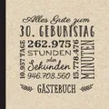 Alles Gute zum 30. Geburtstag: Vintage Gästebuch zum 30.Geburtstag für Mann oder Frau - 30 Jahre Geburtstagsgeschenk & Deko - Buch für Glückwünsche und Fotos der Gäste