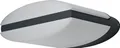 LEDVANCE Endura Style Ellipse, Wandbeleuchtung für den Außenbereich, Grau, Aluminium, IP44, Fassade, Pfad, I
