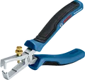Bosch Professional 1600A01V03 Abisolierzange Feinverstellung, mit Gummi überzogen 0 bis 10 mm² (1600A01V03)