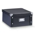 Zeller 17595 CD-Box, Pappe, grau, 16,5 x 28 x 15 cm ca. 16,5 x 28 x 15 cm Grau