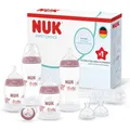NUK First Choice Perfect Start Babyflaschen Geschenkset für Neugeborene | 0–6 Monate | 4 x Anti-Kolik-Trinkflaschen (150 ml, 300 ml), 2 x Sauger, 1 x Schnuller, 1 x Flaschenbürste | Koala | 8 Stück